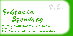 viktoria szendrey business card